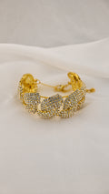 Bracciale a moduli irregolari con cristalli