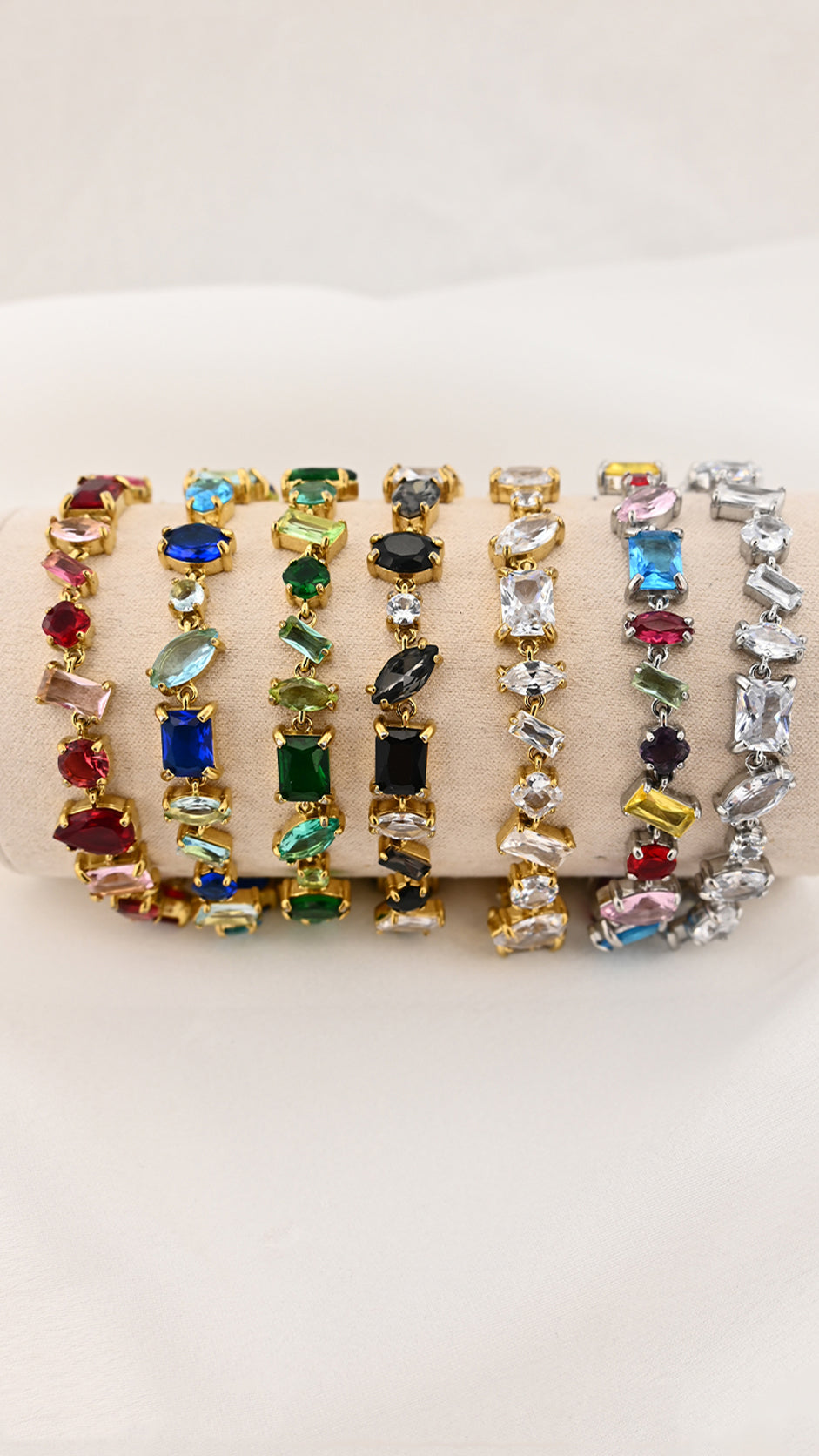 Bracciale tennis con pietre