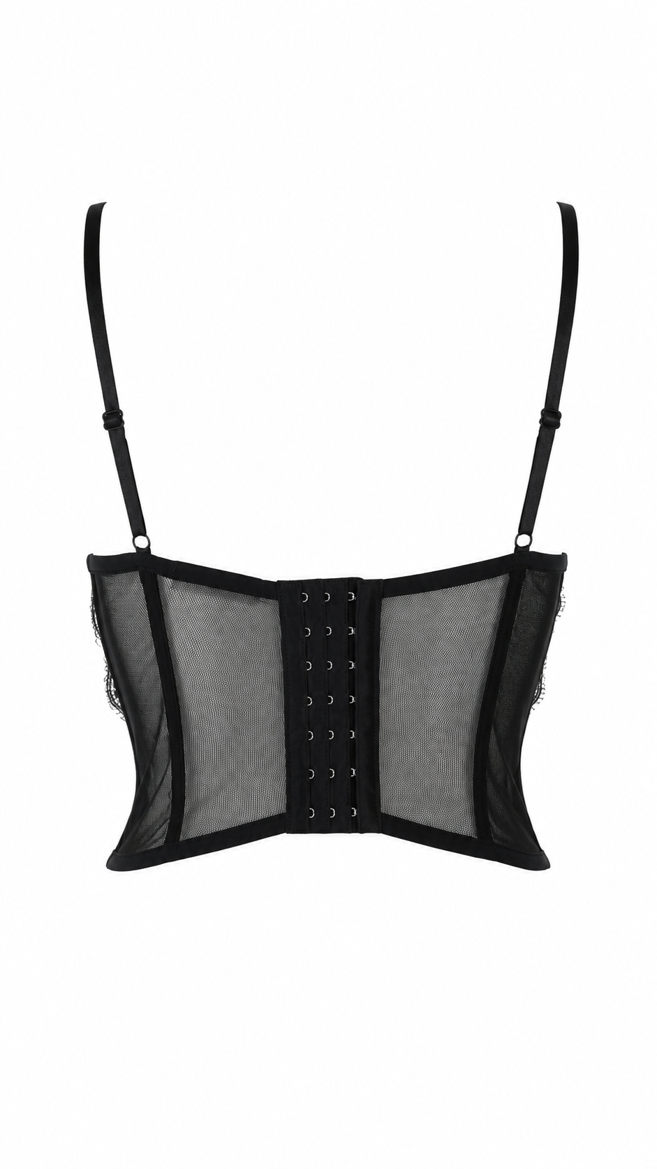 Corsetto in pizzo nero