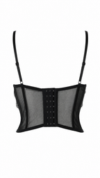 Corsetto in pizzo nero
