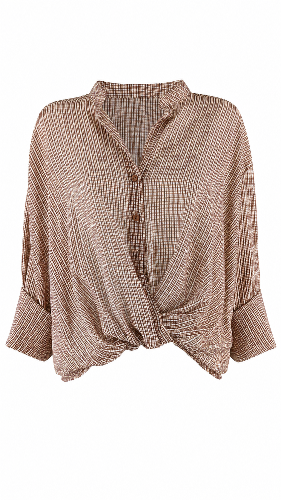 Camicia leggera con nodo frontale