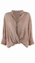 Camicia leggera con nodo frontale
