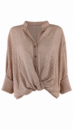 Camicia leggera con nodo frontale