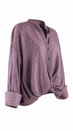 Camicia leggera con nodo frontale