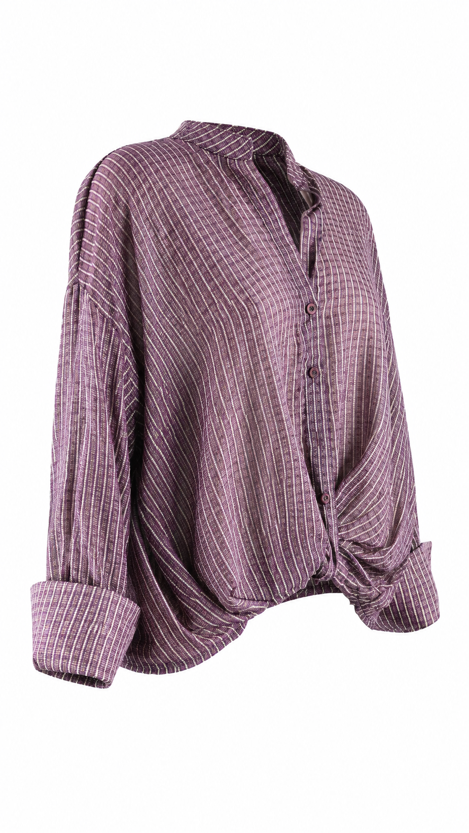 Camicia leggera con nodo frontale