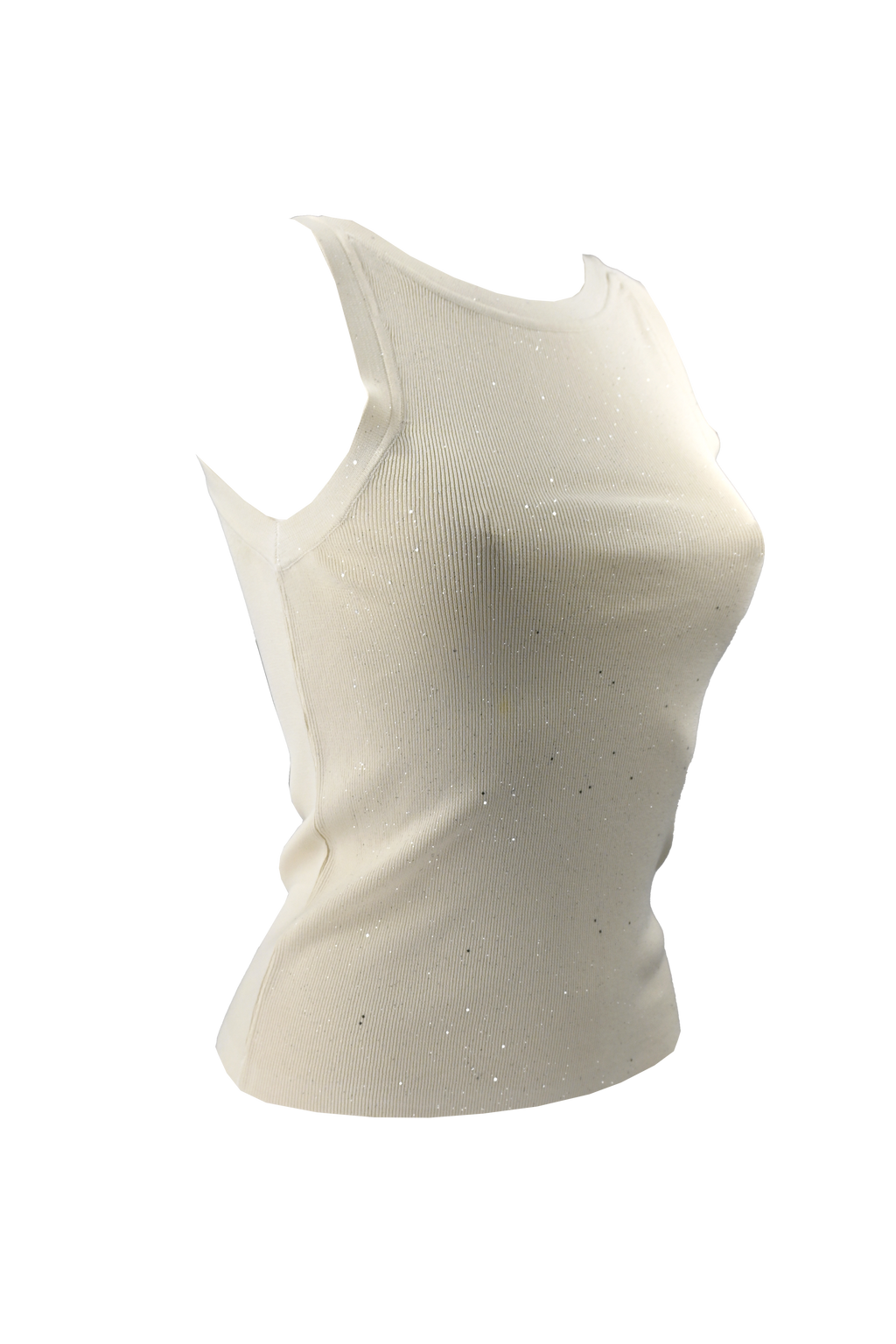 Top senza maniche con strass