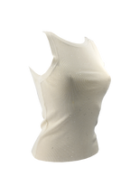 Top senza maniche con strass