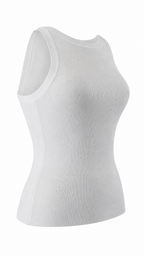 Top senza maniche con strass