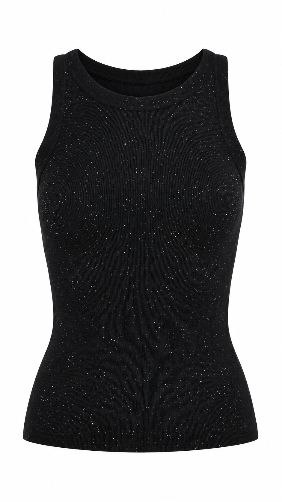 Top senza maniche con strass