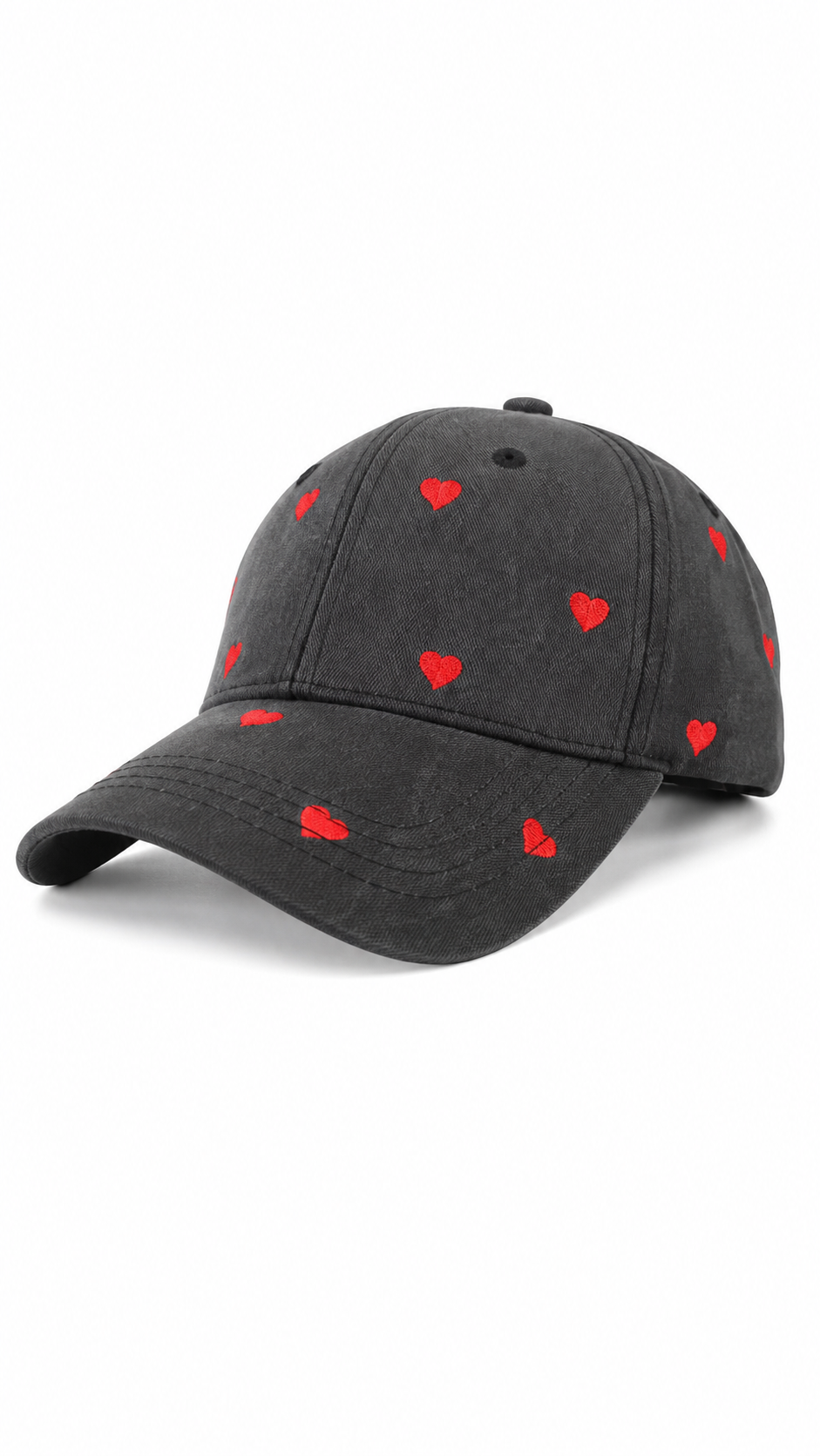 Cappello baseball cuoricini