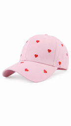 Cappello baseball cuoricini