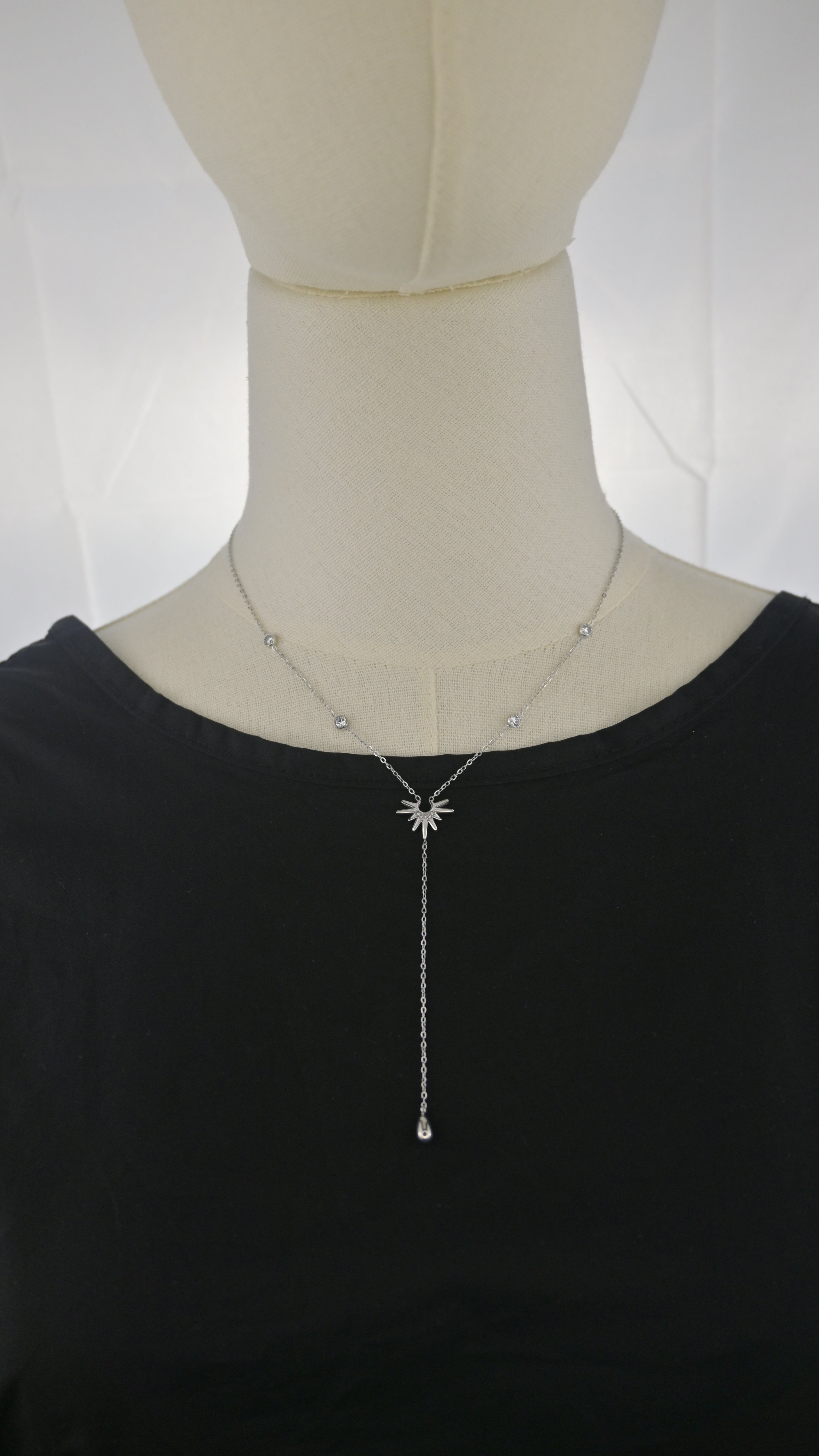 Collana a Y con pendente sole
