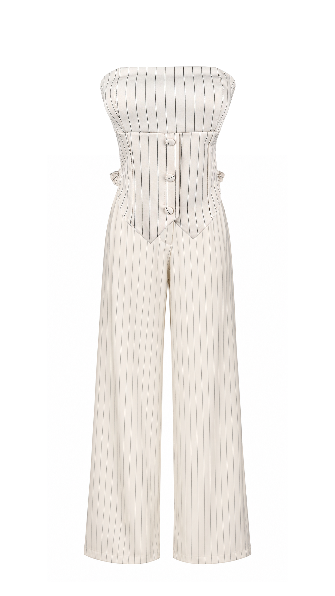 Pantalone ampio a righe verticali