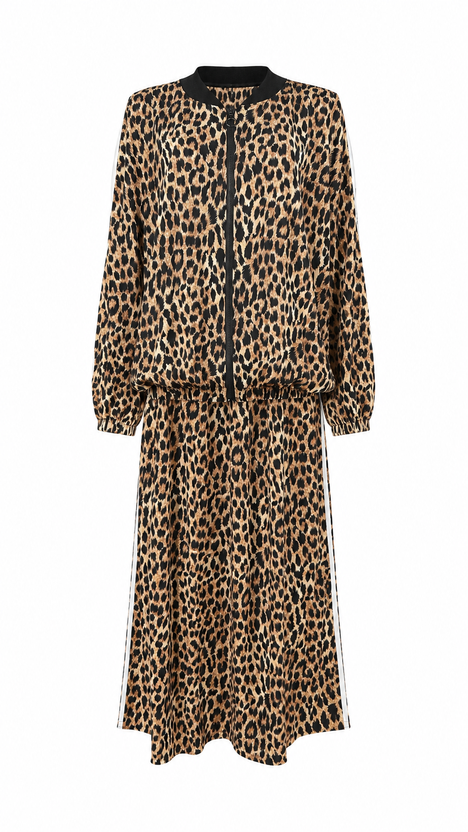 Giacca bomber leopardato