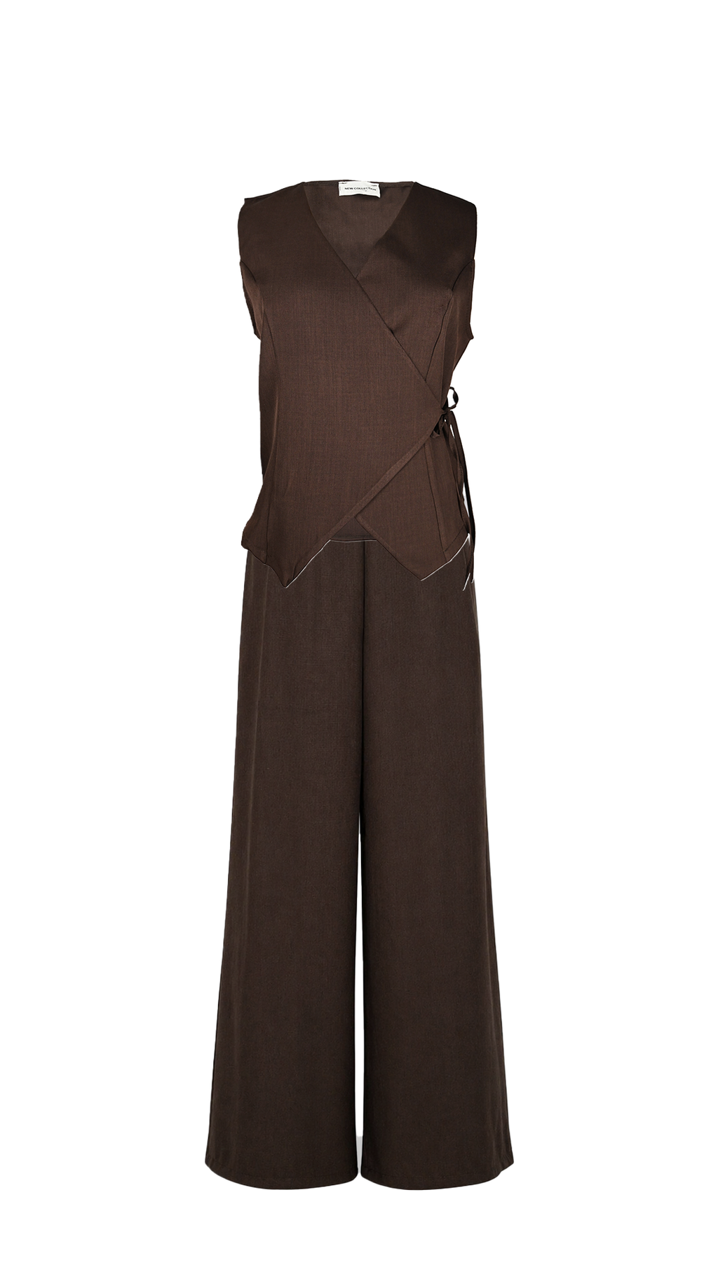 Pantalón ancho con pliegues
