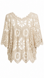 Maglia effetto crochet