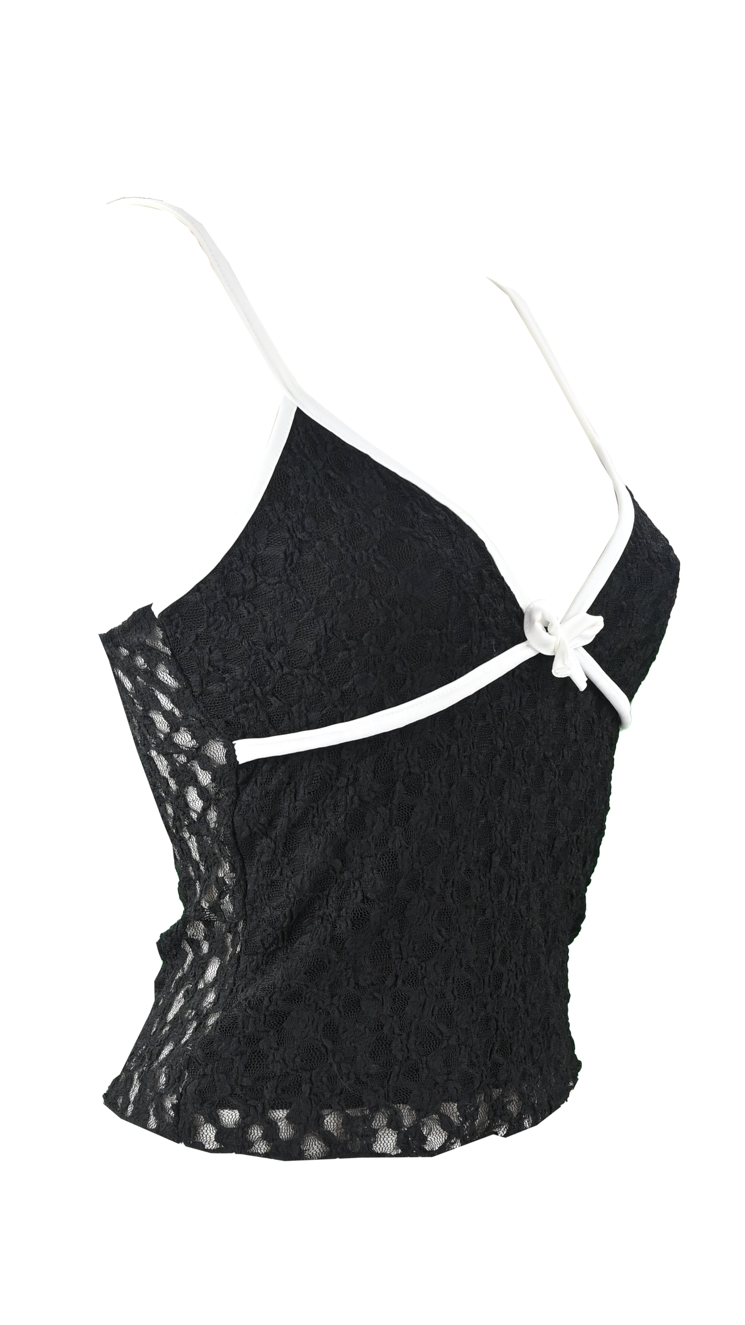 Top corto in pizzo