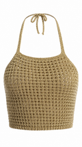 Top crochet effetto rete