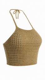 Top crochet effetto rete