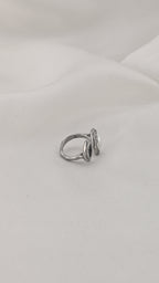 Anello regolabile con doppio ovale