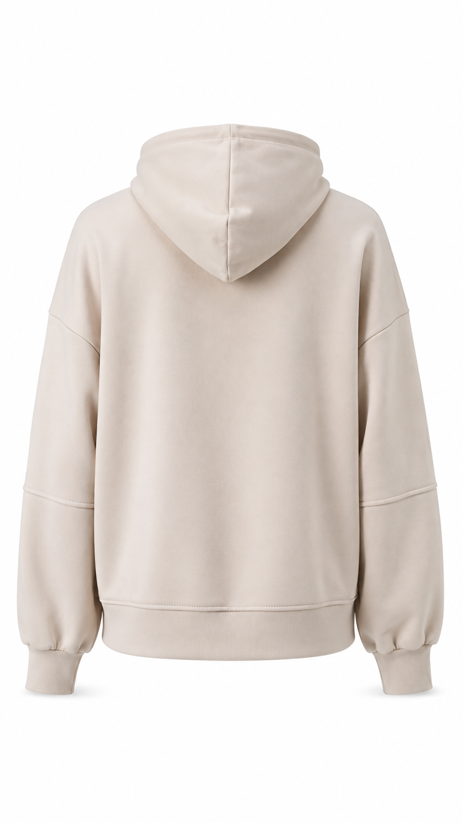 Felpa con cappuccio, zip e coulisse bicolore