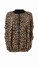 Giacca bomber leopardato