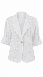 Chaqueta de encaje de guipur