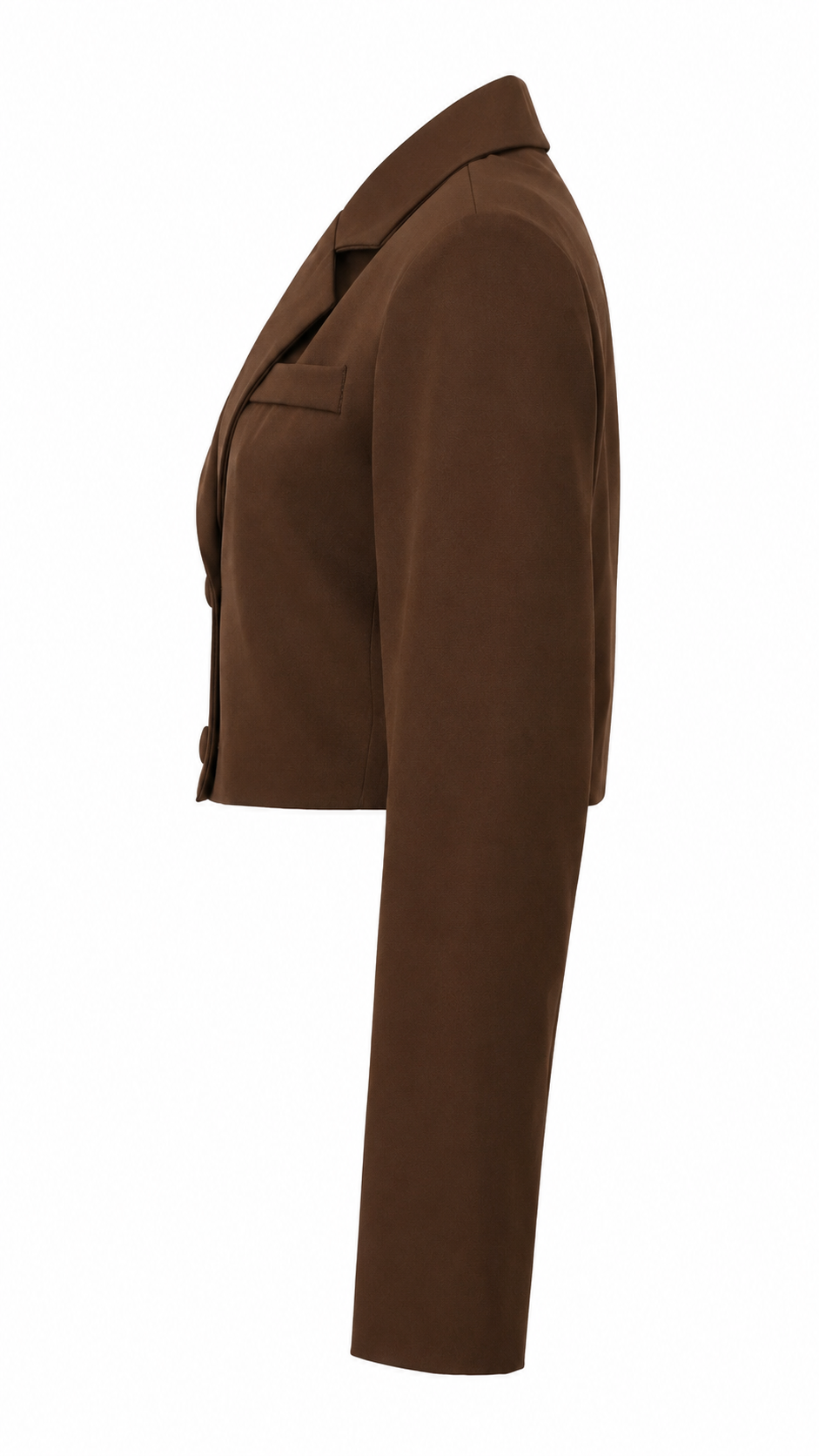 Gilet corto con bottoni