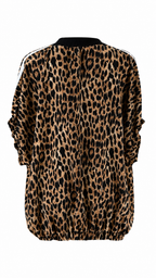 Giacca bomber leopardato