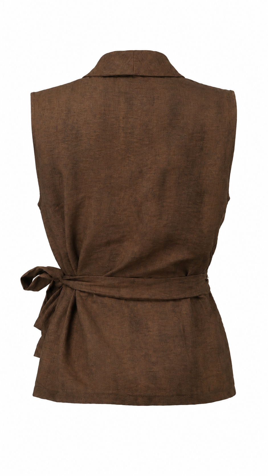 Gilet a portafoglio con texture fiammata