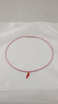 Bracciale/ Girocollo regolabile con pendente a peperoncino