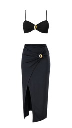 Top corto con anello dorato