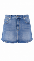 Minigonna in denim chiaro