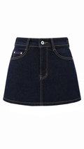Gonna pantalone in denim
