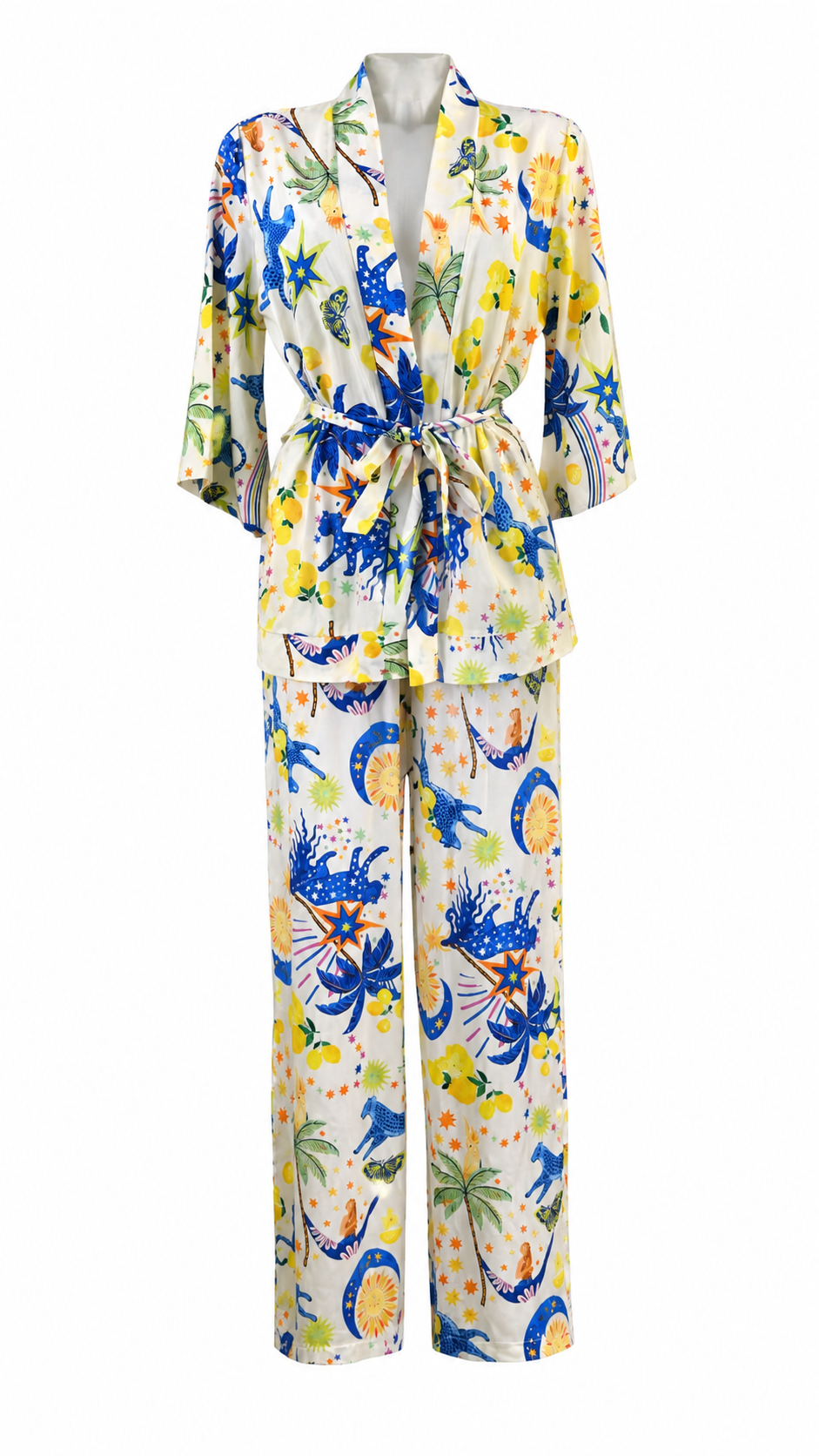 Kimono a fantasia tropicale