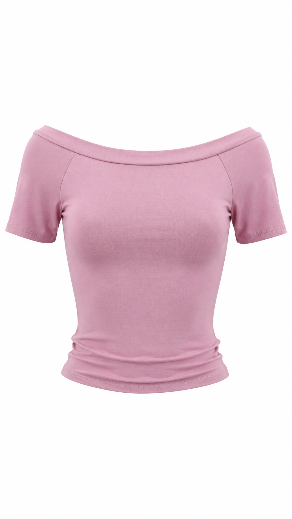 T-shirt con scollo a barca