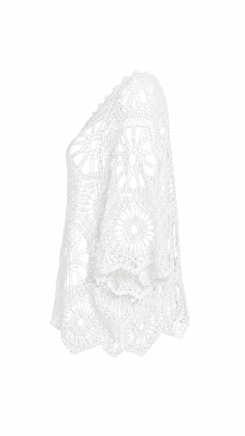 Maglia effetto crochet