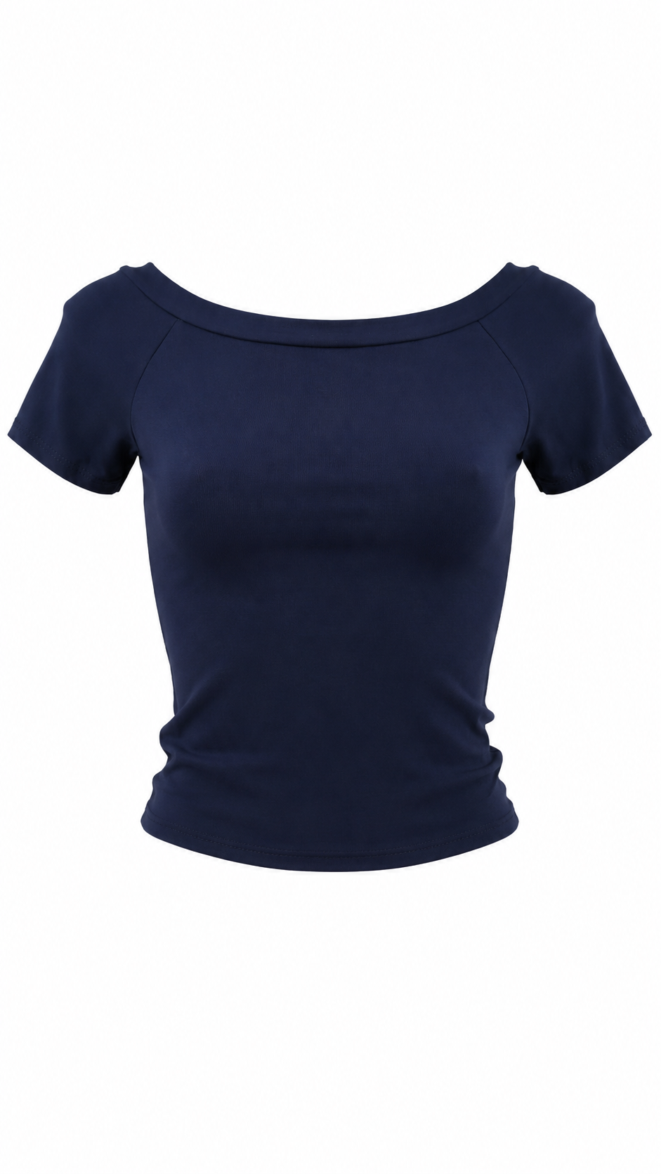 T-shirt con scollo a barca
