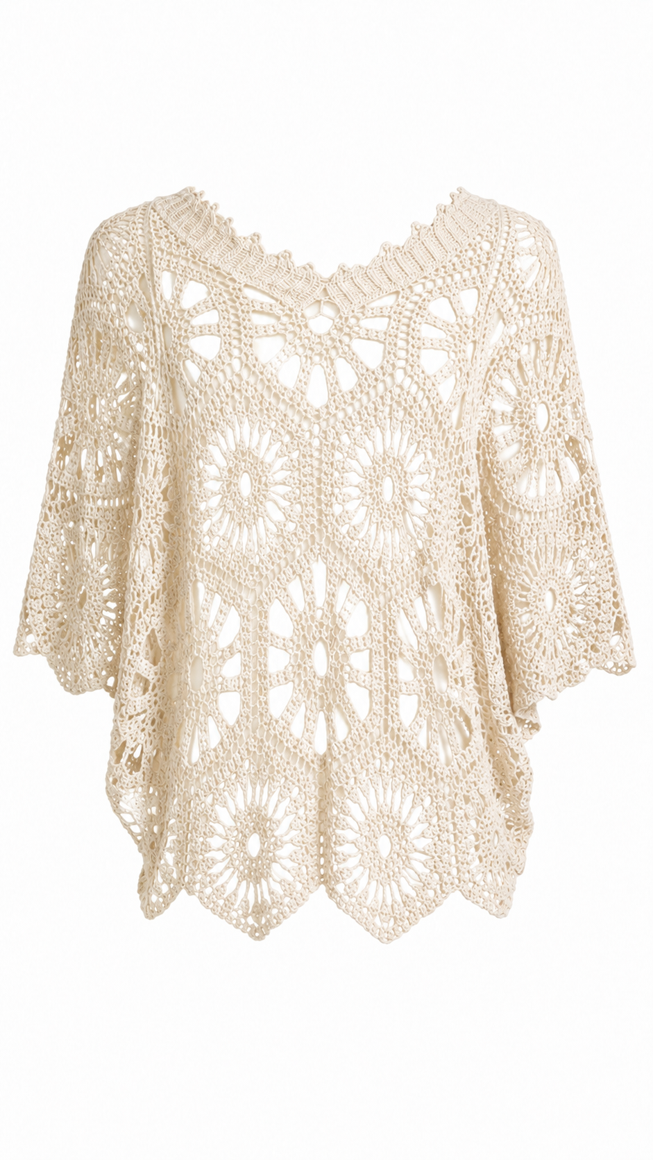 Maglia effetto crochet