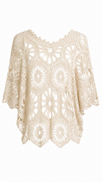 Maglia effetto crochet