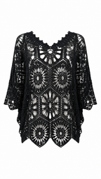 Maglia effetto crochet