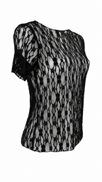 T-shirt in pizzo