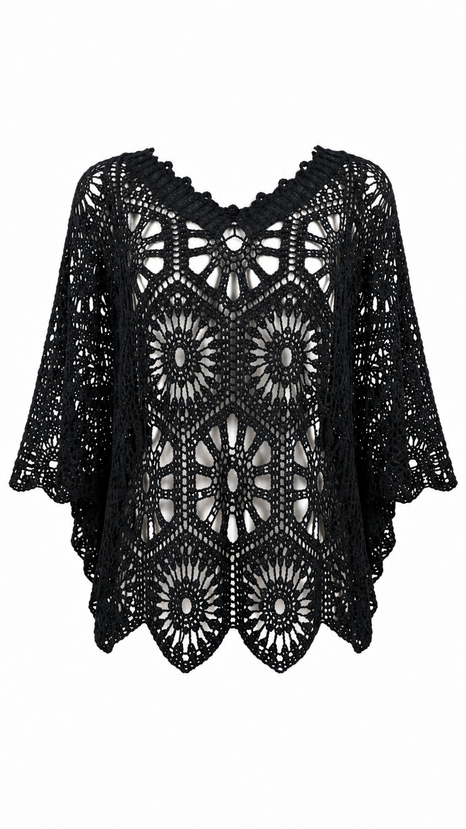 Maglia effetto crochet
