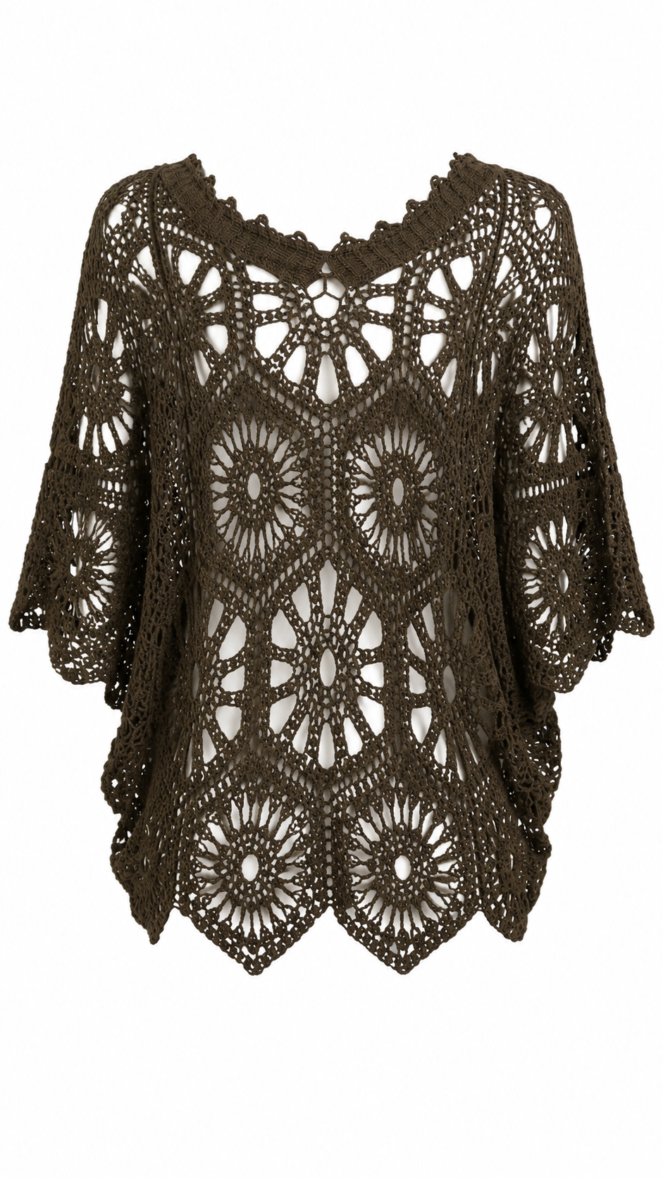 Maglia effetto crochet