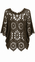 Maglia effetto crochet