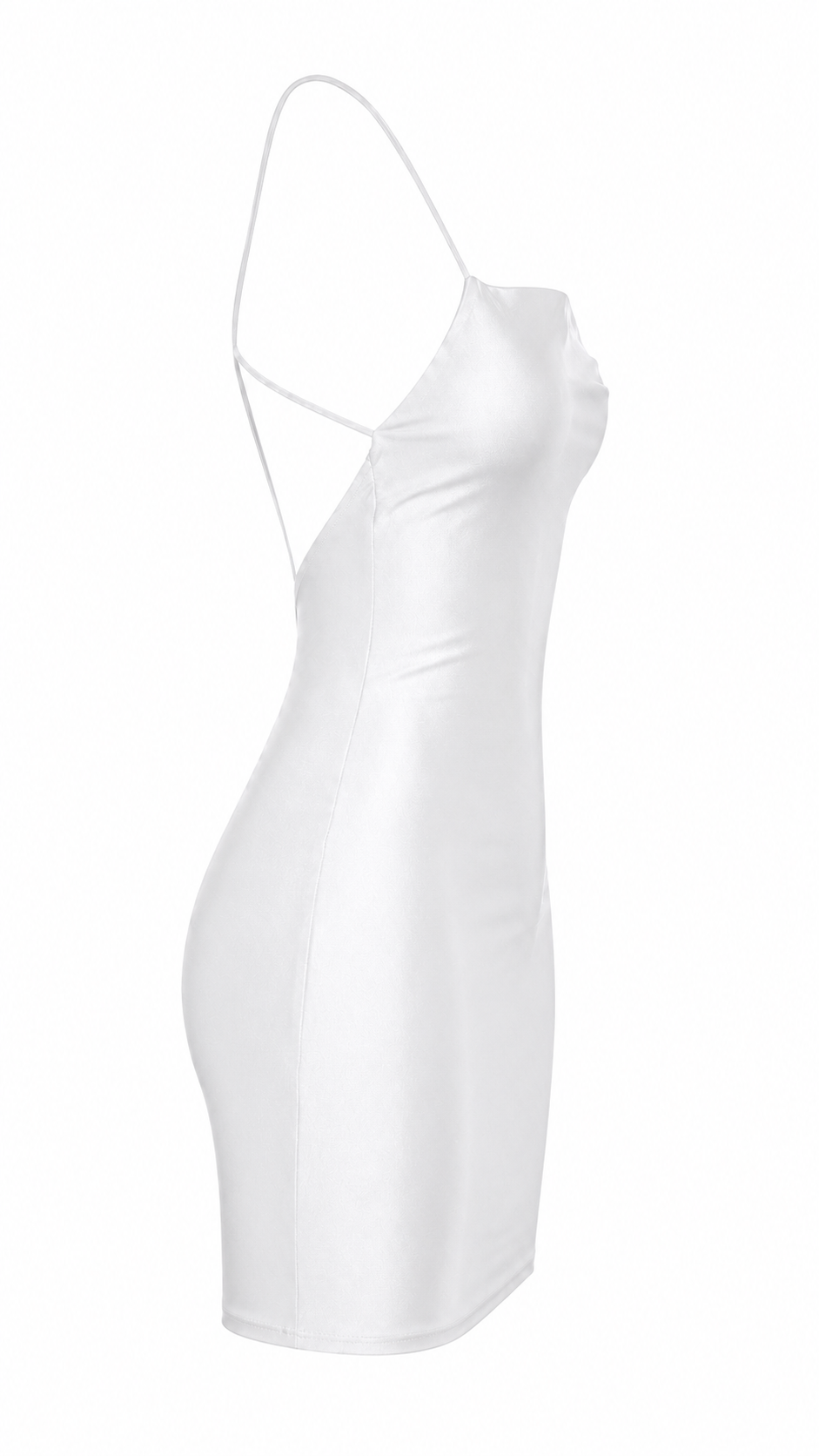 Vestido corto satinado