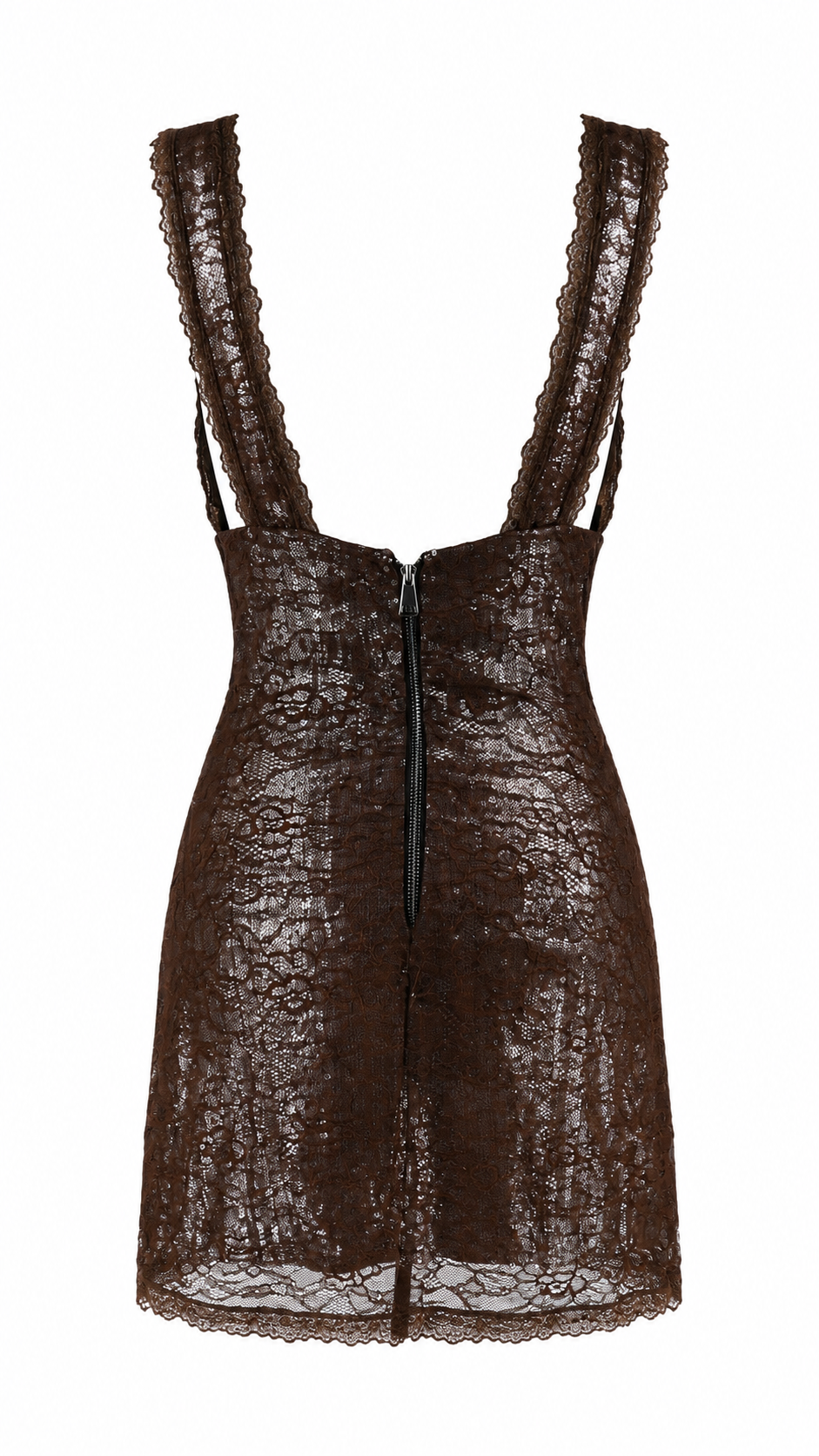 Abito corto in pizzo e paillettes