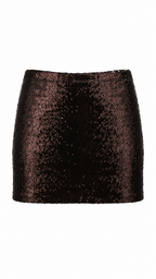 Minigonna con paillettes