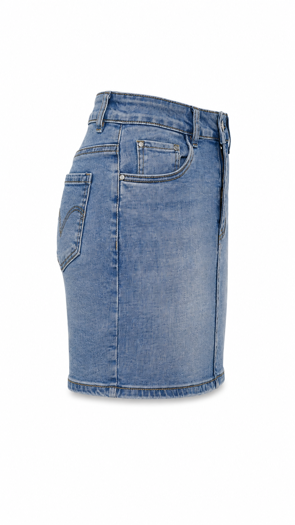 Mini gonna in denim