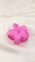 Molletta per capelli a fiore tinta unita